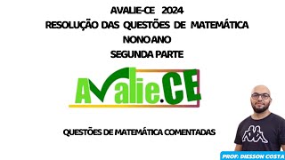 AVALIECE COMENTÁRIO DAS QUESTÕES DE MATEMÁTICA PARTE 2 spaece ifce saebe maispaic math bncc [upl. by Ahterahs]