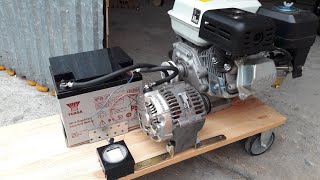 How to make alternator generator 12v 230v GX160 Eeedeater dynamo motor [upl. by Yetak]