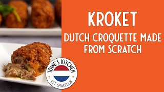 How to make Kroket Dutch Beef Croquette from scratch [upl. by Leen]