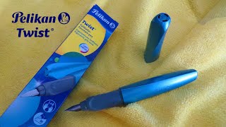 Pelikan Twist Fountain Pen P457 M Unboxing and Review [upl. by Yggam]