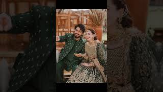 cute couple hania amir and zaviyar numan love haniaamirbestscenes dress wedding weddingclothes [upl. by Col]