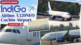 IndiGo Airbus A320NEO VTIZJ TAXI and TAKEOFF from Cochin International Airport HD [upl. by Mcintosh344]