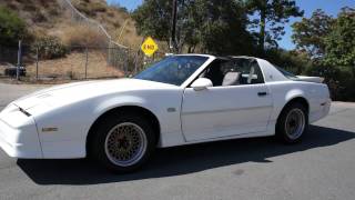 1989 Pontiac GTA Trans Am 350 TTop TPI Upgrded Edelbrock Dynamax [upl. by Dnalsor]