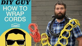 DIY Guy How To Wrap Extension Cords [upl. by Attenaz342]