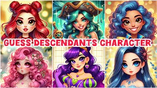 Guess the Descendants Character by Their Cartoon Version  Descendants Quiz [upl. by Seldan]