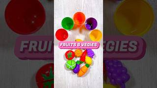 Color Sorting Fruits and Vegetables for Toddlers  Educational Activities for Toddlers shorts [upl. by Anailuy]