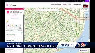 Mylar balloon causes outage in New Orleans [upl. by Ybbor115]