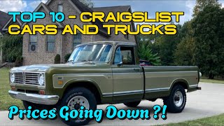 BUDGETFRIENDLY CLASSICS TOP 10 Craigslist Cars and Trucks For Sale By Owner [upl. by Claudian]