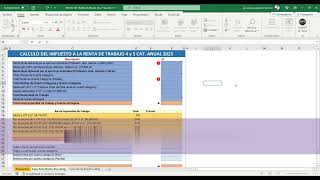 CÁLCULO DE RENTA 4 ° Y 5° CATEGORÍA  SUNAT  PLANTILLA EN EXCEL  GRATIS PARA DESCARGAR [upl. by Bernhard345]