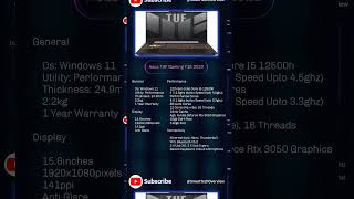 Top Features of the Asus TUF Gaming F15 2022 Ultimate Gaming Laptop 🔥 laptop smarttechoverview [upl. by Zavras]