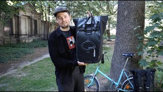 Transform an Ortlieb Velocity messenger backpack into 2 in 1 multifunctional bikebag [upl. by Rennie256]