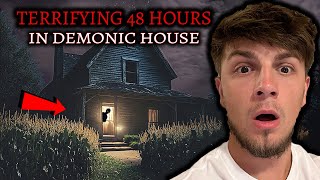 The SCARIEST Video Ever Recorded  48 HOURS INSIDE MOST HAUNTED HOUSE Full Movie [upl. by Rogerg609]