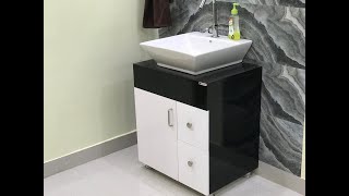 Counter Top wash Basin Cabinet with Price Details  interior Jagat [upl. by Mcgurn]