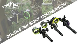 Double Pin Sight Comparison  Black Gold HHA Sports Spot Hogg [upl. by Lanod238]