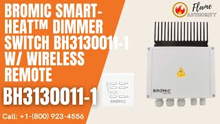 Bromic SmartHeat Dimmer Switch w Wireless Remote  BH31300111 [upl. by Suilenrac424]