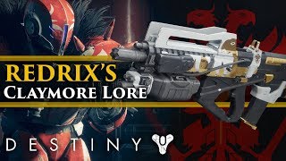 Destiny 2 Lore  Redrix Claymore How Destinys world interacts with our own amp quotBecause VideoGamequot [upl. by Swithbart744]