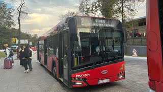 Vilniaus transportas 2 autobusas Oro uostasAirport  Vikingų g  Liepynės kapinės  Stotis [upl. by Fisher]