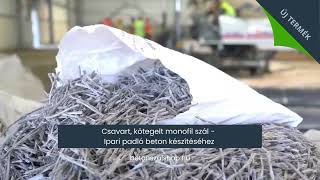 Ipari padló betonozáshoz szálerősített betonpadló készítéséhez [upl. by Tabbi]