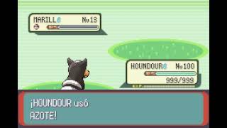 POKEMON EMERALD  HOUNDOUR  AYUDA  ASSIST [upl. by Eirak]