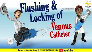 Flushing amp Locking a venous catheter [upl. by Shaine385]