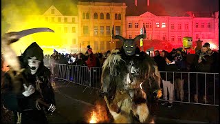 Krampus rampage in Czech Republic 2022 [upl. by Rebmeced424]