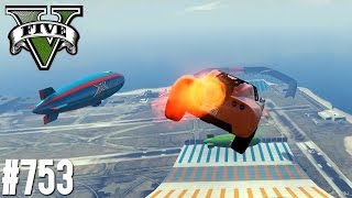 ZEPPELIN RAMMEN MIT RAKETENAUTO DOWNLOAD  GTA 5  CUSTOM MAP RENNEN [upl. by Essined15]