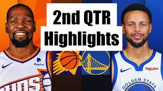 Warriors vs Suns Full Highlights 2nd QTR  Dec 12  NBA Regular Season 2023 [upl. by Sitoiyanap]