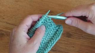 How to Knit Herringbone Stitch [upl. by Ansilme]