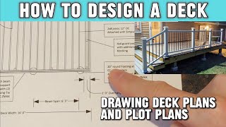 How to Design a Deck Drawing Construction Plans amp Plot Plans [upl. by Maida109]