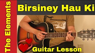 Birsiney Hau Ki  The Elements  Guitar Lesson  Chords [upl. by Gnus]