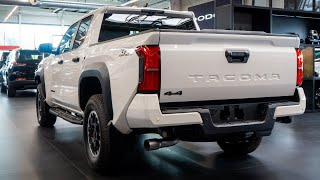 2024 Toyota Tacoma TRD Premium White  Luxury Pickup Exterior Interior in Detail [upl. by Bolte]