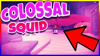 The BEST Guide To CATCHING Colossal Squid In Fisch  Roblox 2024 [upl. by Ritter]