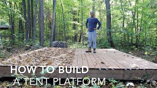 How to build a Tent Platform [upl. by Calan520]