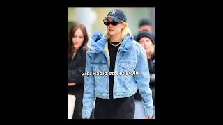 Gigi Hadid Street style gigihadid shorts youtubeshorts model [upl. by Matthia]