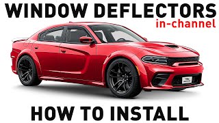 How to install Shatterproof InChannel Window Deflectors for Dodge Charger 20112023 [upl. by Anikas]