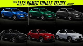 2023 Alfa Romeo Tonale Veloce  All Color Options  Images  AUTOBICS [upl. by Eila933]