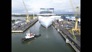 Star of the Seas Iconic Float Out at the Shipyard [upl. by Eleaffar]