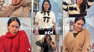 November HampM Try on Haul 🥰 Its Getting WAY Too Cute 🌷 [upl. by Orelle]