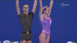 Russia 2nd in first Mixed Synchro Swim Champs  Universal Sports [upl. by Nnylyar440]