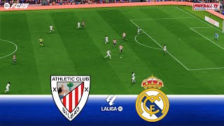 Athletic Bilbao vs Real Madrid  Spain La Liga 2425  Full Match All Goals  FC 25 Game Simulation [upl. by Erle638]