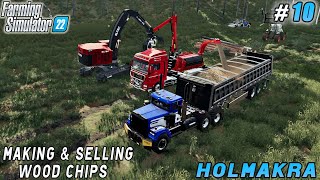 New trailers amp sale point for wood chips  Holmakra Forestry  Farming simulator 22  Timelapse 10 [upl. by Gautier]