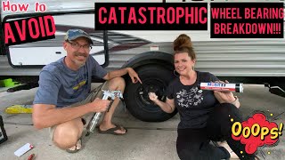 How to Grease the Wheel Bearings on your Travel Trailer  Avoid Major Roadside Breakdown [upl. by Nivrad]