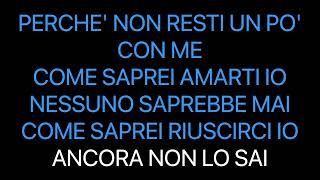 Giorgia Come saprei  Karaoke  Mp3 [upl. by Laemaj576]