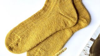 HOW TO KNIT A BOOMERANG HEEL WITH SHADOW WRAPS WITHOUT HOLES FULL VIDEO [upl. by Apthorp]