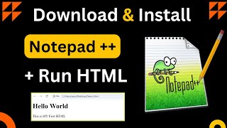 Download and Install Notepad   How to Run HTML File in Notepad   Notepad [upl. by Boardman]