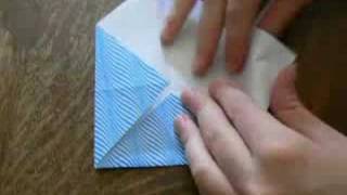 One Sheet Origami Hexahedron [upl. by Mohr]