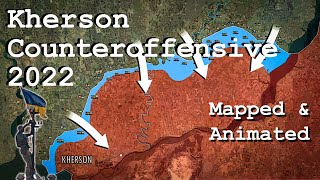 Kherson Counteroffensive 2022  Animated Analysis [upl. by Giltzow]