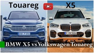 Comparison Test 2019 BMW X5 vs 2019 Volkswagen Touareg In Action  0310 [upl. by Donn]