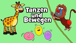 ♪ ♪ Kinderlied Tanzen und Bewegen  Kinder Tanz amp Bewegungslieder  Hurra Kinderlieder Kinderdisco [upl. by Brotherson80]