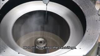 Homemade centrifuge  WMO water and sludge removal [upl. by Moll]